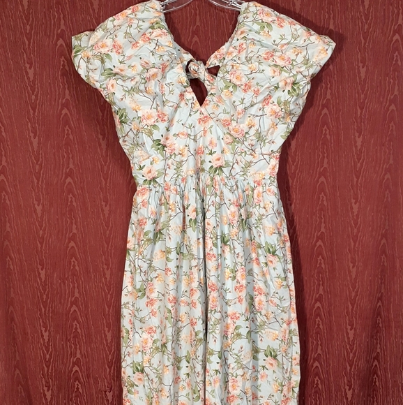 SOCIETY SOCIAL Croft & Barrow THE CHARLOTTE DRESS Maxi Floral Pockets Women's 12 - Picture 1 of 16